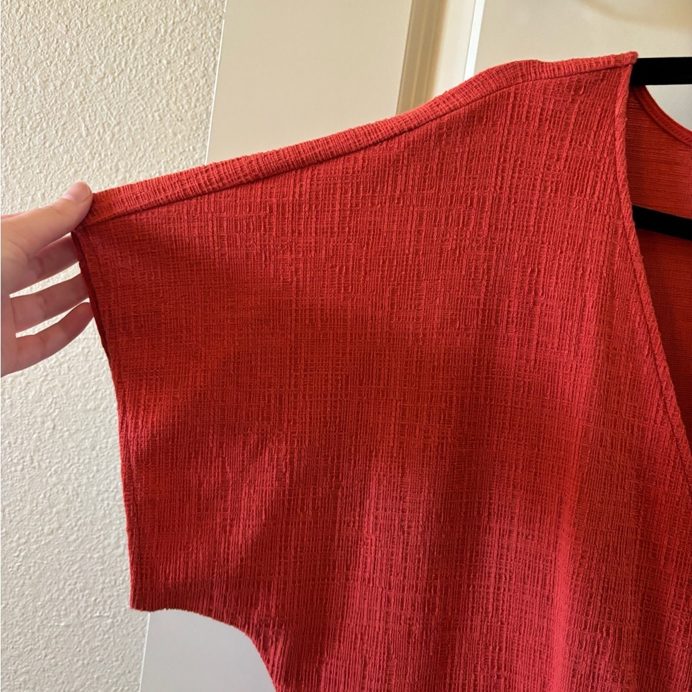Madewell Cross-Front Flutter Sleeve Mini Dress - Spring, Vacation, Plus size XXL - Picture 7 of 10